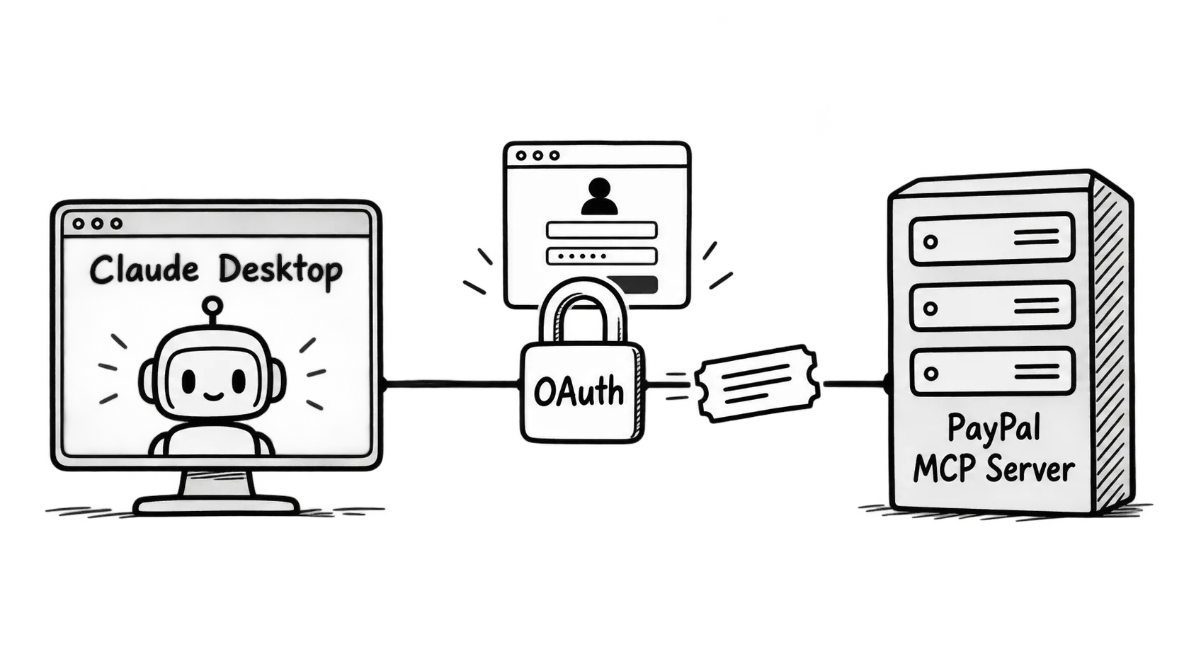Claude Desktop with Paypal MCP server tools